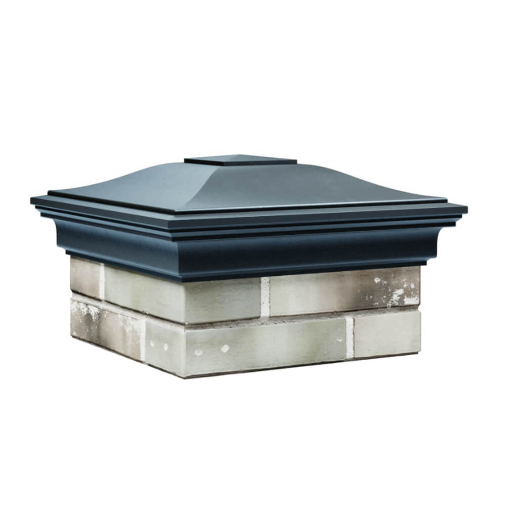 Колпак Zking Монблан Серый на столб 1.5х1.5 еврокирпича 0.7НФ (355х355мм) в Норильске фото