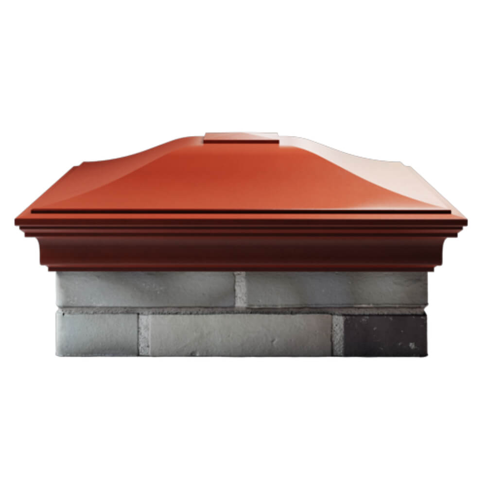 Колпак Zking Монблан Красный на столб 2х2 кирпича (515х515мм) в Норильске фото