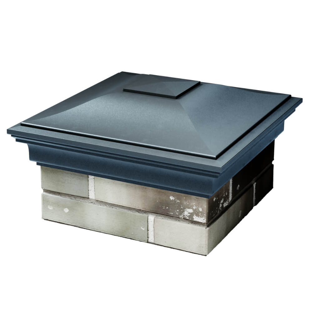 Колпак Zking Монблан Серый на столб 1.5х1.5 кирпича (385х385мм) в Норильске фото