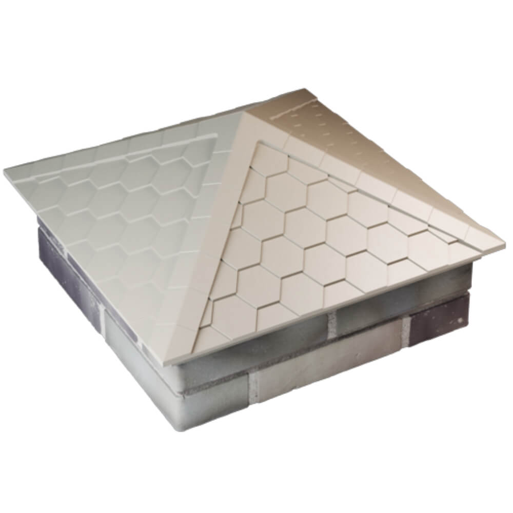 Колпак Zking Эверест Бежевый на столб 2х2 кирпича (535х535мм) Норильск фото