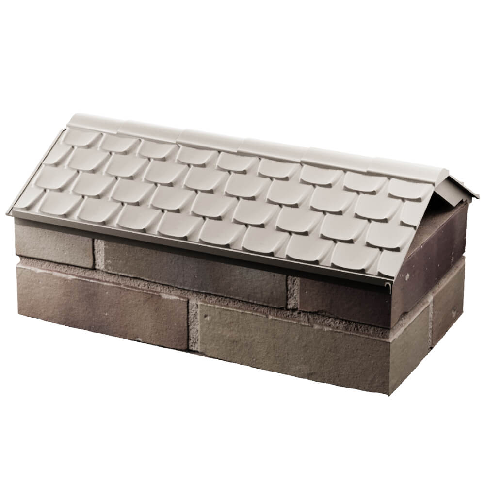 Парапет Zking Эльбрус Бежевый с посадкой на 1 кирпич (255мм) в Норильске фото