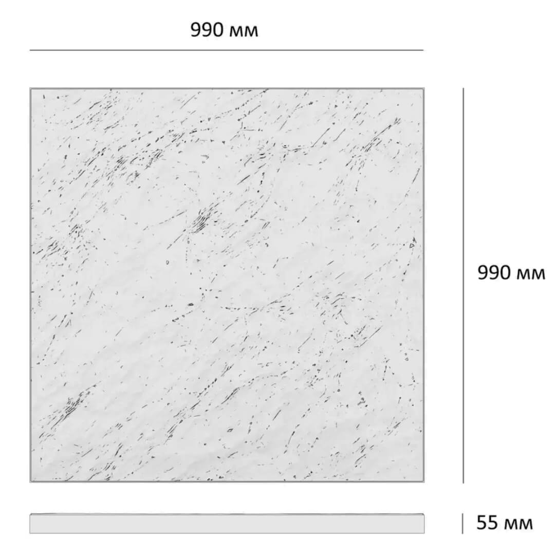 Шаговая плита STONE Светлая Галька 990х990х55мм в Норильске фото