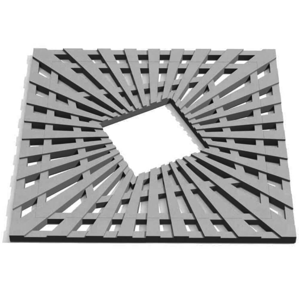 Приствольная решетка для дерева ZKING ATMOSPHERE 1.2х1.2м Серая Норильск фото