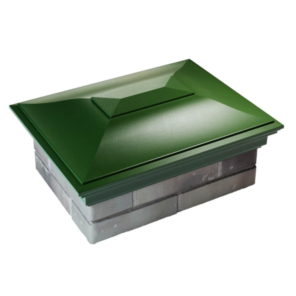 Колпак Zking Монблан Зеленый на столб 2х1.5 кирпича (515х385мм) Норильск фото