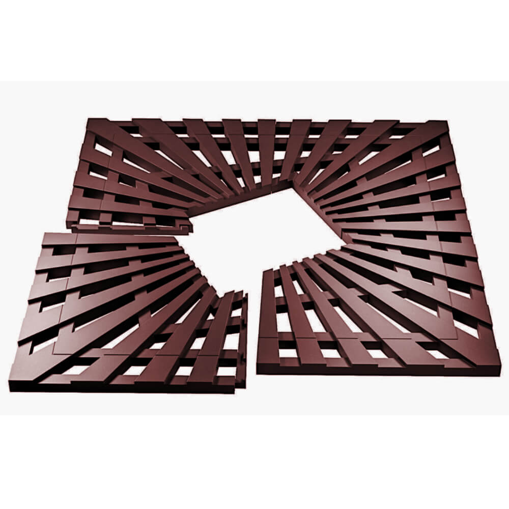 Приствольная решетка для дерева ZKING ATMOSPHERE 1.2х1.2м Коричневая в Норильске фото