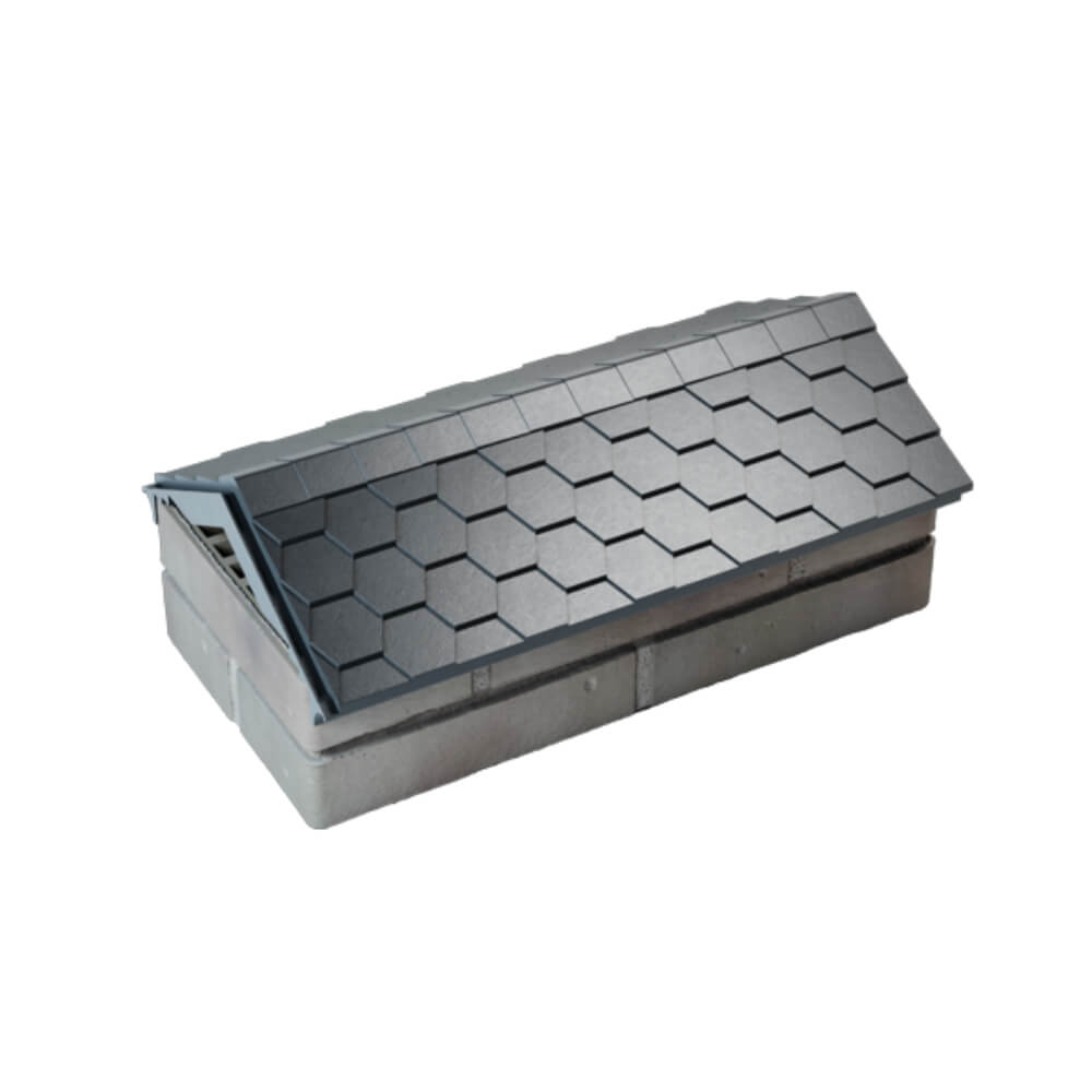 Парапет Zking Эверест Серый с посадкой на 1 кирпич (200/225/255мм) в Норильске фото