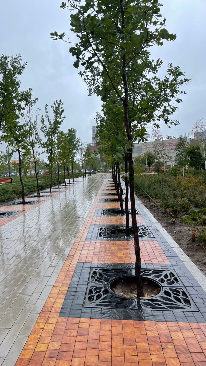 Приствольная решетка для дерева ZKING CRUST 1.2х1.2м Черная в Норильске фото