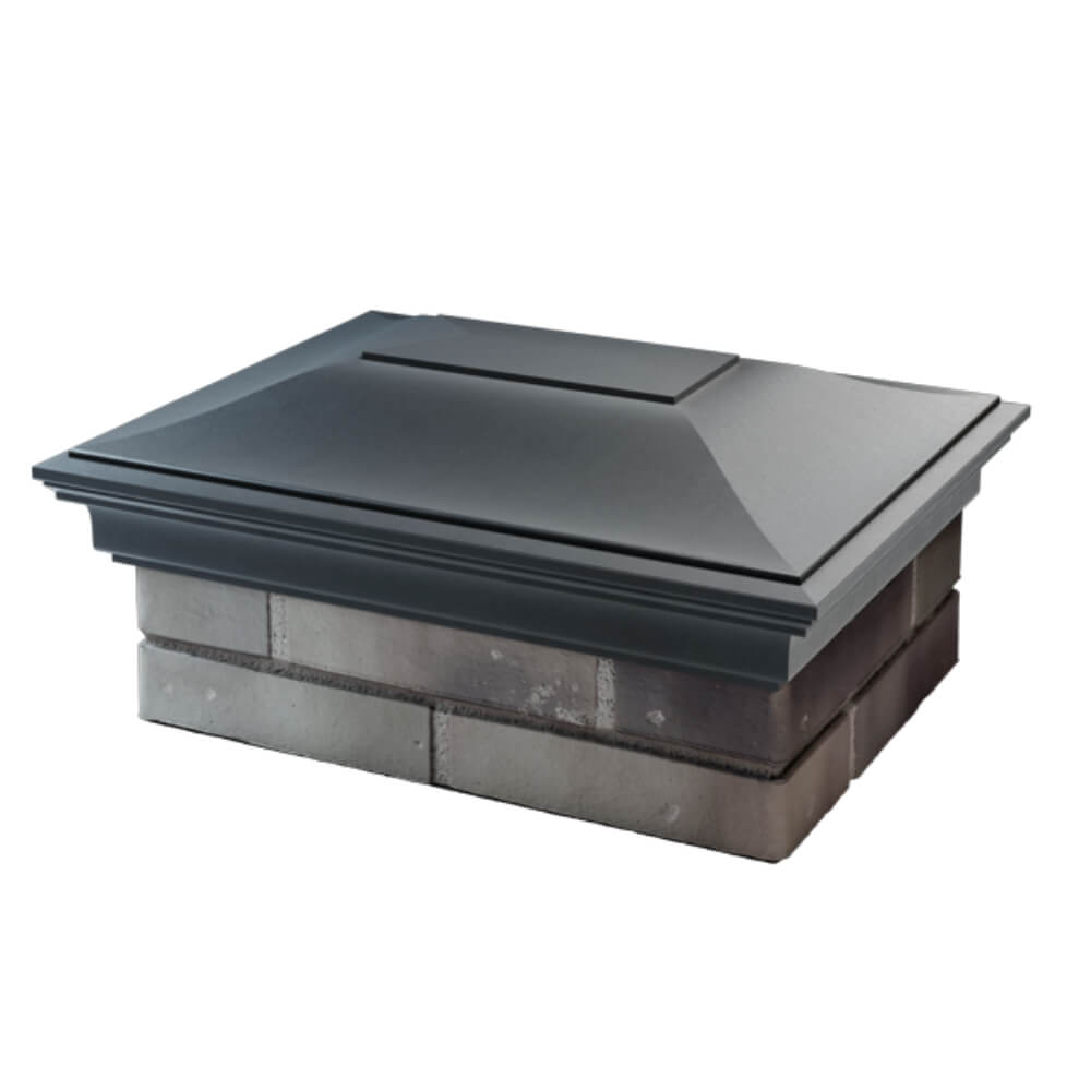 Колпак Zking Монблан Серый на столб 2х1.5 кирпича (515х385мм) в Норильске фото