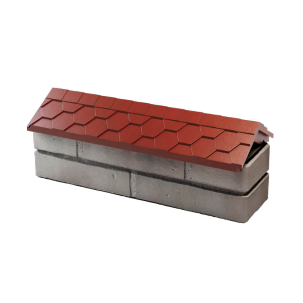 Парапет Zking Эверест Красный с посадкой на 0.5 кирпича (130мм) в Норильске фото