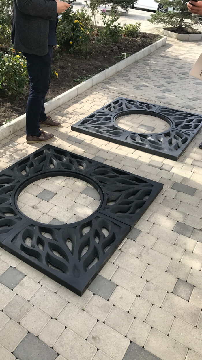 Приствольная решетка для дерева ZKING CRUST 1.2х1.2м Черная в Норильске фото