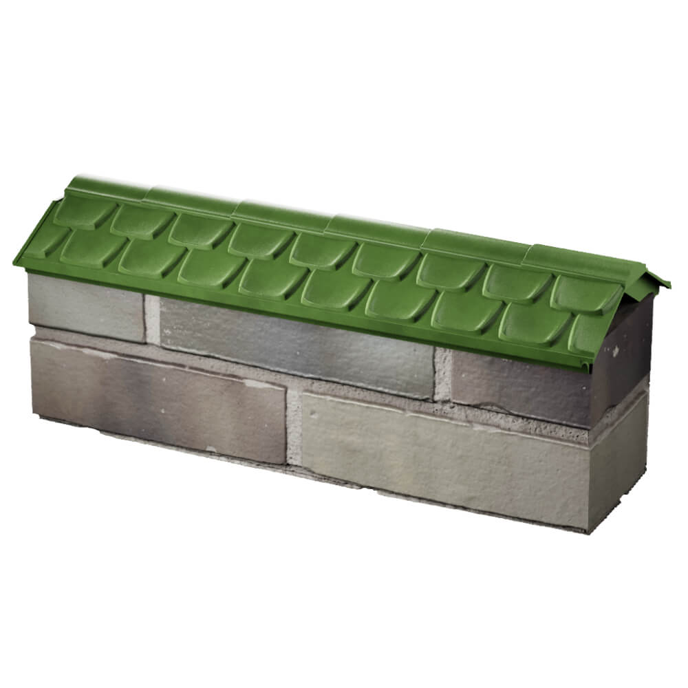 Парапет Zking Эльбрус Зеленый с посадкой на 0.5 кирпича (130мм) в Норильске фото