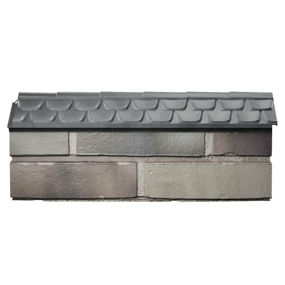 Парапет Zking Эльбрус Серый с посадкой на 0.5 кирпича (130мм) в Норильске фото