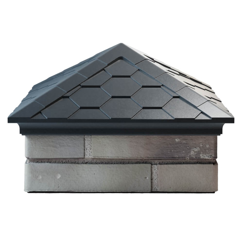 Колпак Zking Эверест Серый на столб 1.5х1.5 кирпича (390х390мм) Норильск фото