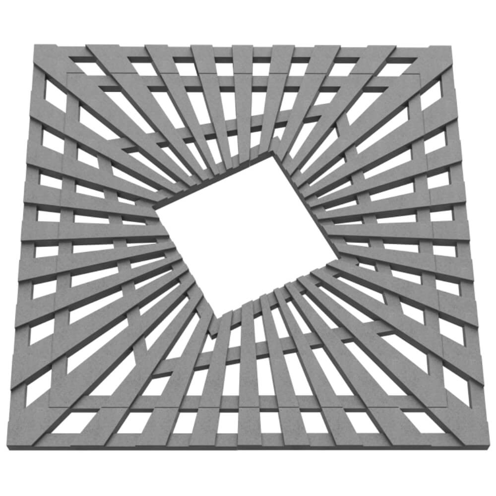 Приствольная решетка для дерева ZKING ATMOSPHERE 1.2х1.2м Серая в Норильске фото