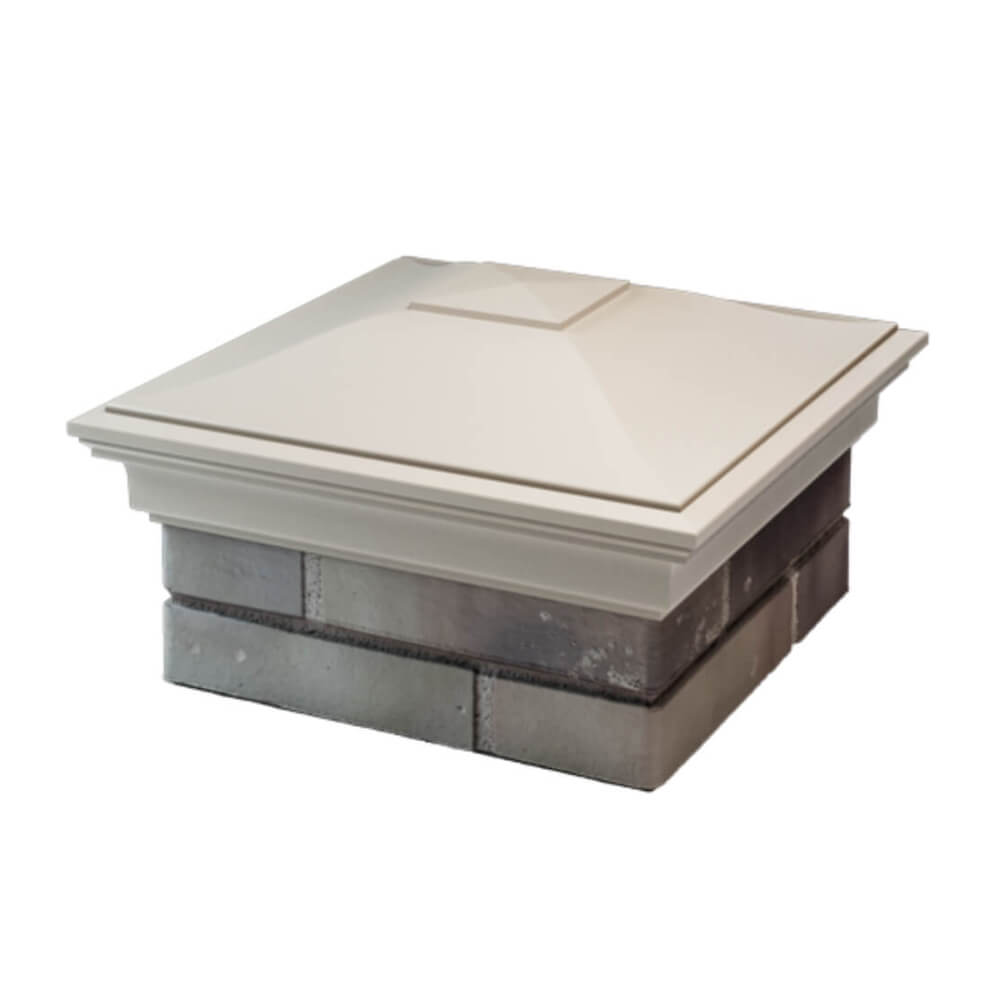 Колпак Zking Монблан Бежевый на столб 1.5х1.5 еврокирпича 0.7НФ (355х355мм) в Норильске фото