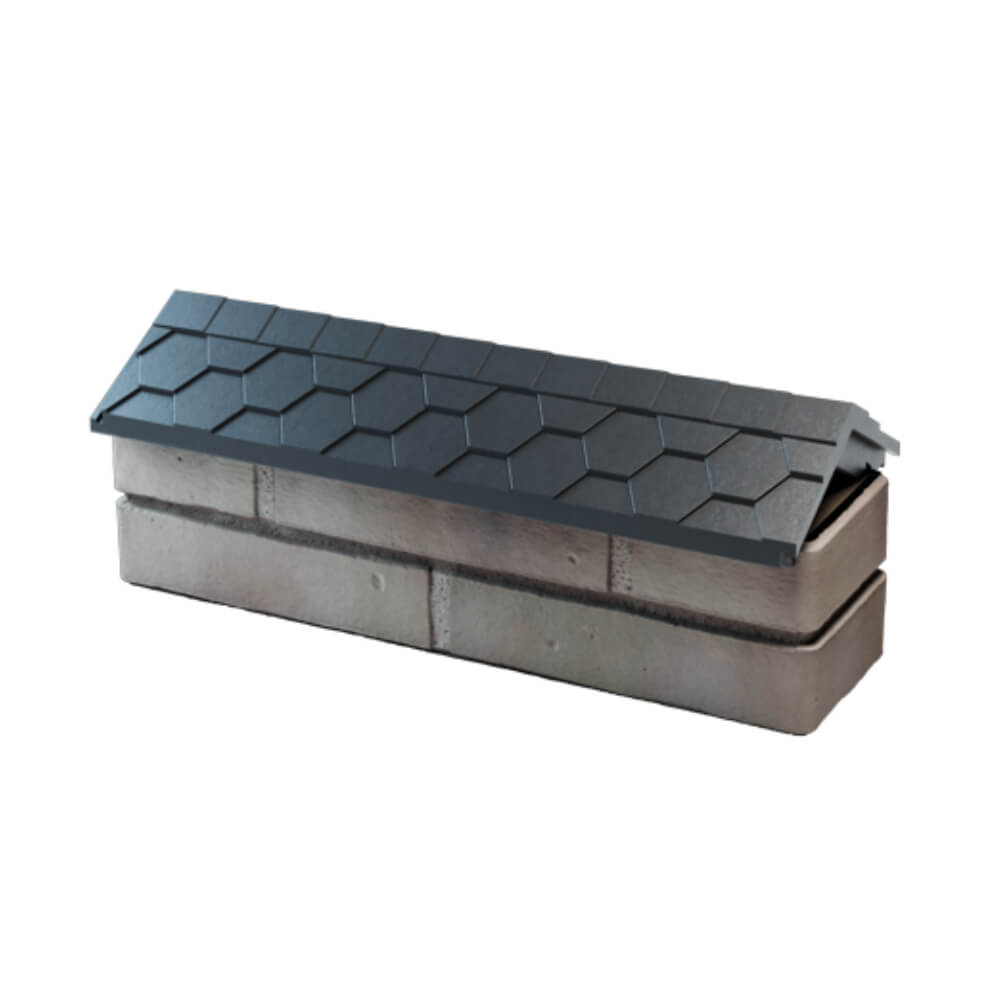 Парапет Zking Эверест Серый с посадкой на 0.5 кирпича (130мм) в Норильске фото