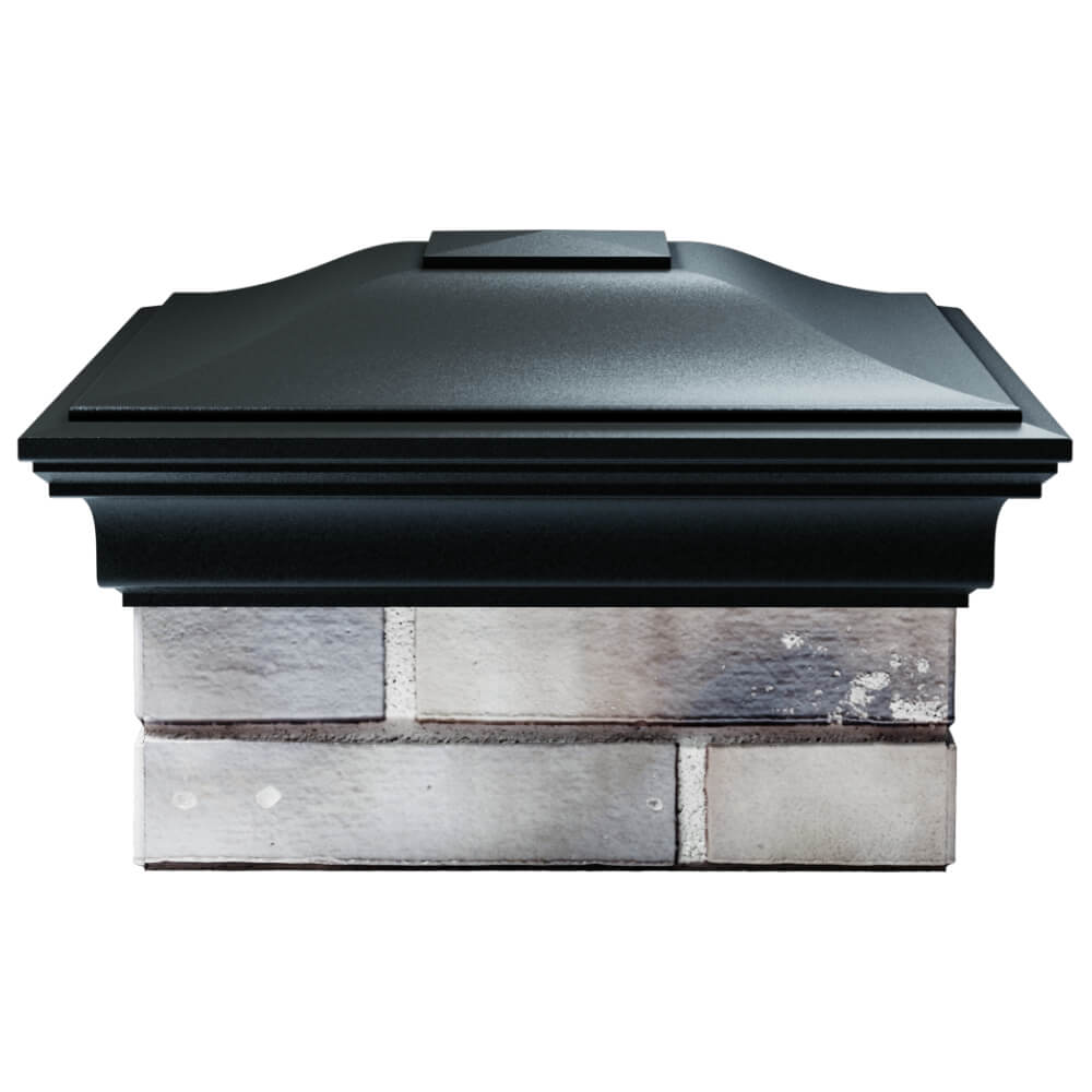 Колпак Zking Монблан Черный на столб 1.5х1.5 кирпича (385х385мм) Норильск фото