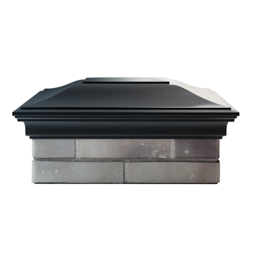 Колпак Zking Монблан Черный на столб 2х1.5 кирпича (515х385мм) в Норильске фото