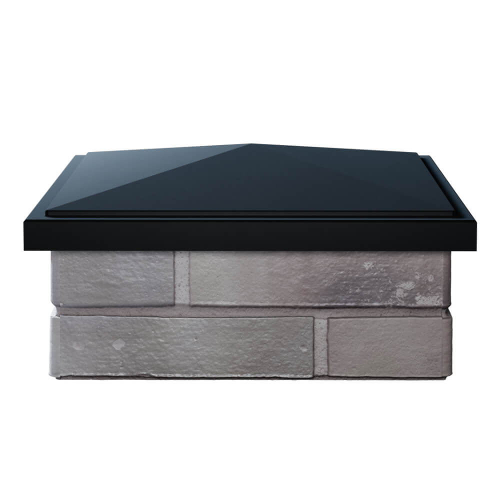 Колпак Zking БонаМоно Черный на столб 1.5х1.5 кирпича (385х385, 400х400мм) Норильск фото