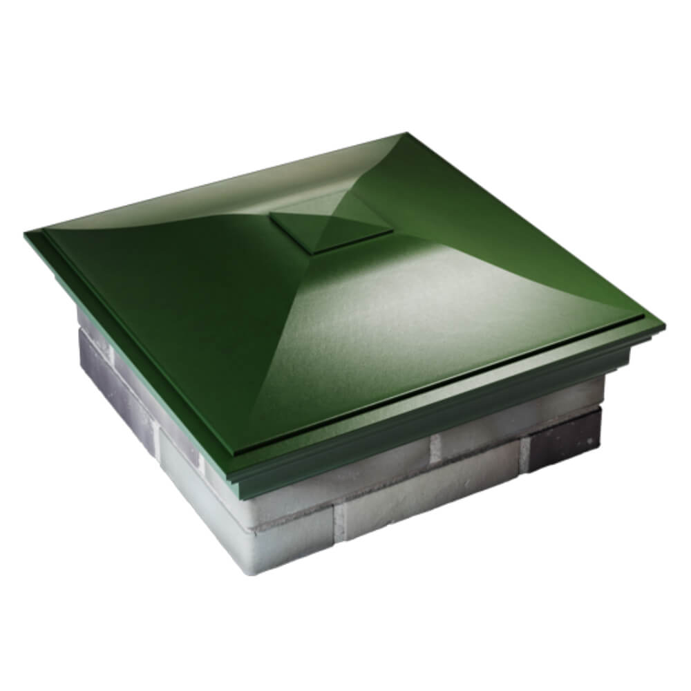 Колпак Zking Монблан Зеленый на столб 2х2 кирпича (515х515мм) Норильск фото