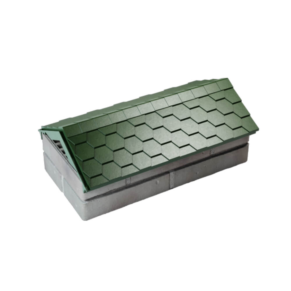 Парапет Zking Эверест Зеленый с посадкой на 1 кирпич (200/225/255мм) в Норильске фото