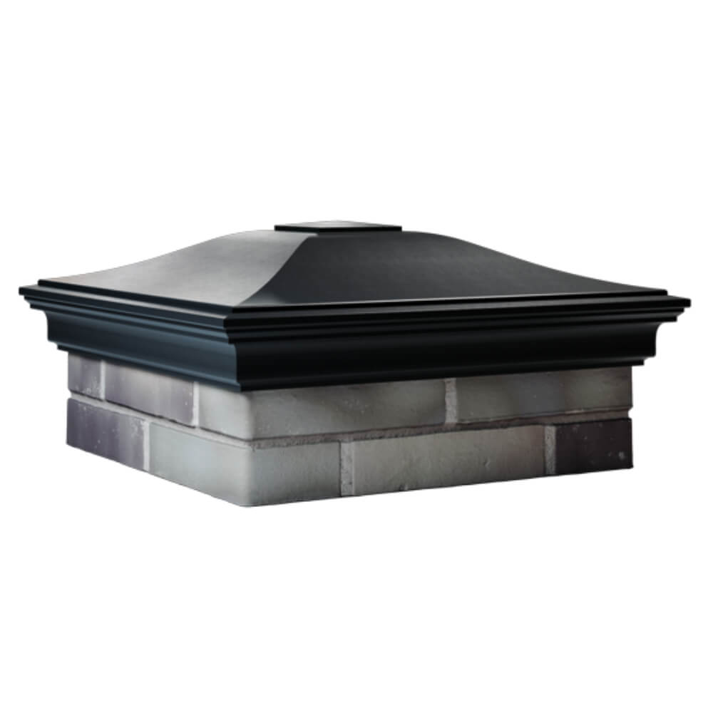 Колпак Zking Монблан Черный на столб 2х2 кирпича (515х515мм) в Норильске фото