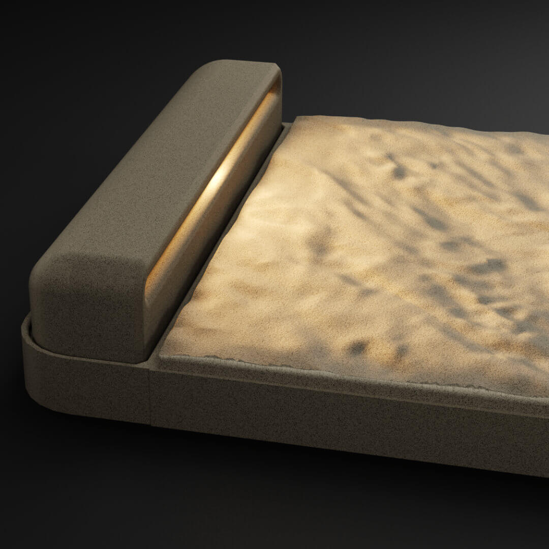 LED Светильник для шаговой плиты STONE Светлая Галька 330х75х98мм Норильск фото