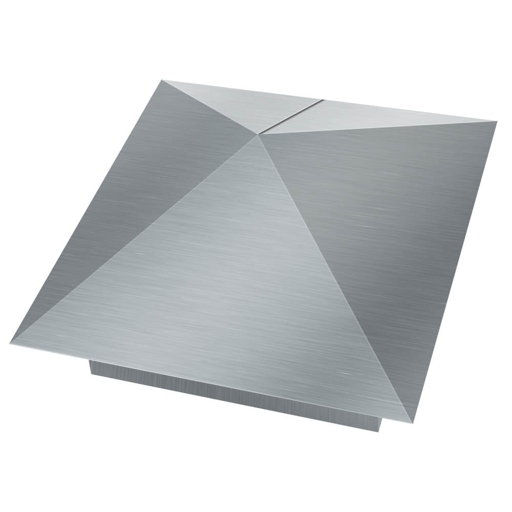 Колпак металлический 380х380мм оцинкованный заборный Норильск фото