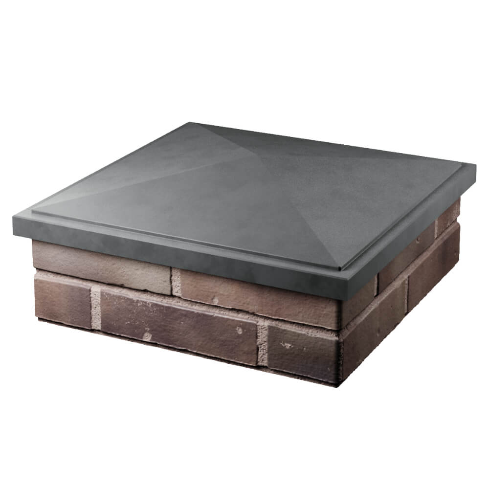 Колпак Zking БонаМоно Серый на столб 2х2 кирпича (515х515, 530х530мм) в Норильске фото