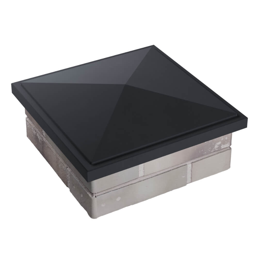 Колпак Zking БонаМоно Серый на столб 1.5х1.5 кирпича (385х385, 400х400мм) в Норильске фото