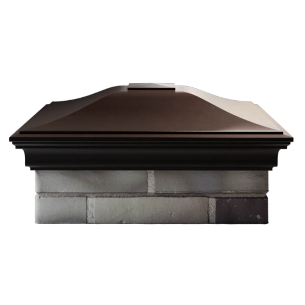 Колпак Zking Монблан Коричневый на столб 2х2 кирпича (515х515мм) в Норильске фото
