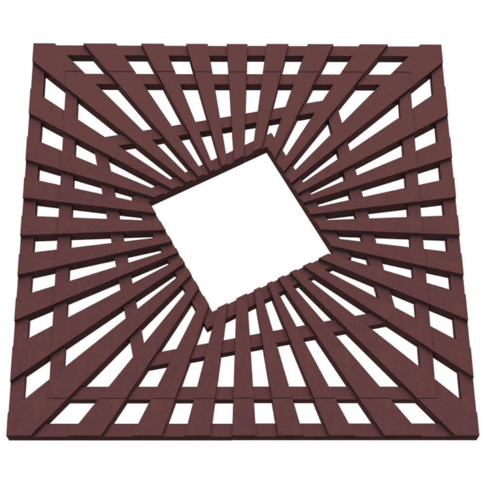 Приствольная решетка для дерева ZKING ATMOSPHERE 1.2х1.2м Коричневая в Норильске фото