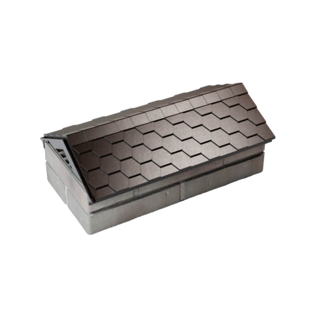 Парапет Zking Эверест Коричневый с посадкой на 1 кирпич (200/225/255мм) в Норильске фото