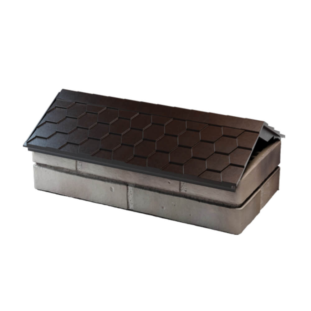 Парапет Zking Эверест Коричневый с посадкой на 1 кирпич (200/225/255мм) в Норильске фото