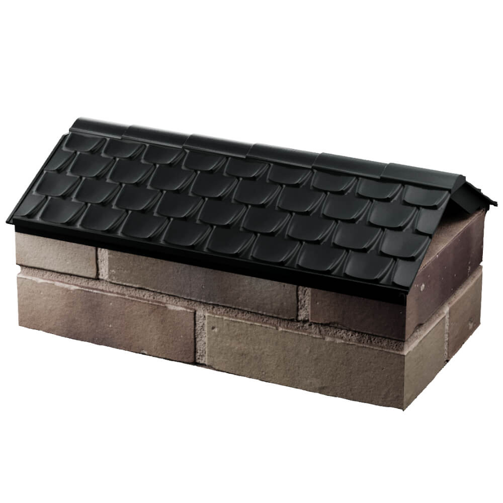 Парапет Zking Эльбрус Черный с посадкой на 1 кирпич (255мм) в Норильске фото