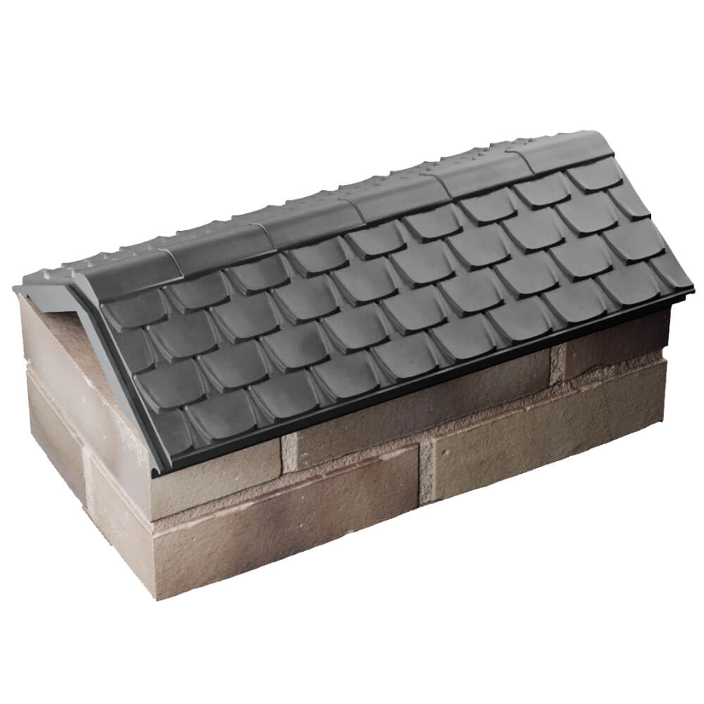 Парапет Zking Эльбрус Серый с посадкой на 1 кирпич (255мм) в Норильске фото