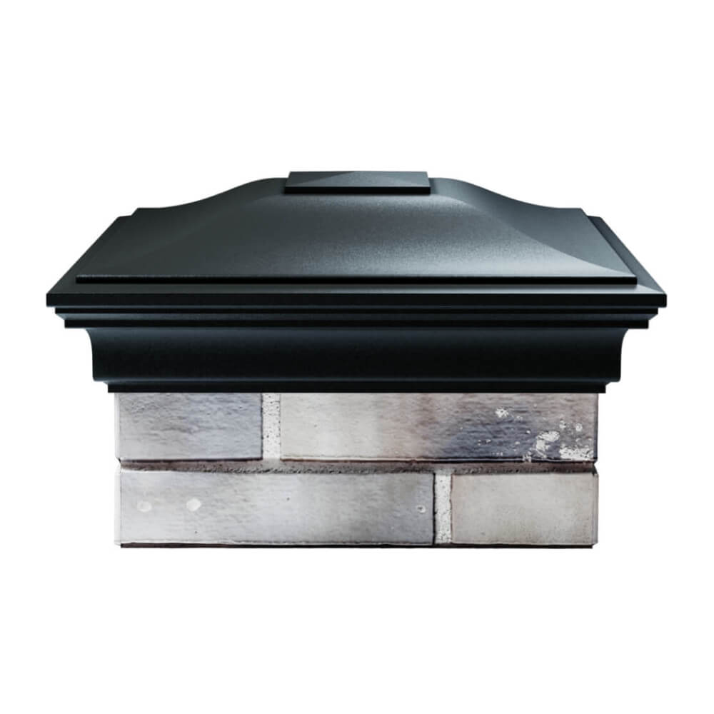 Колпак Zking Монблан Черный на столб 1.5х1.5 еврокирпича 0.7НФ (355х355мм) Норильск фото