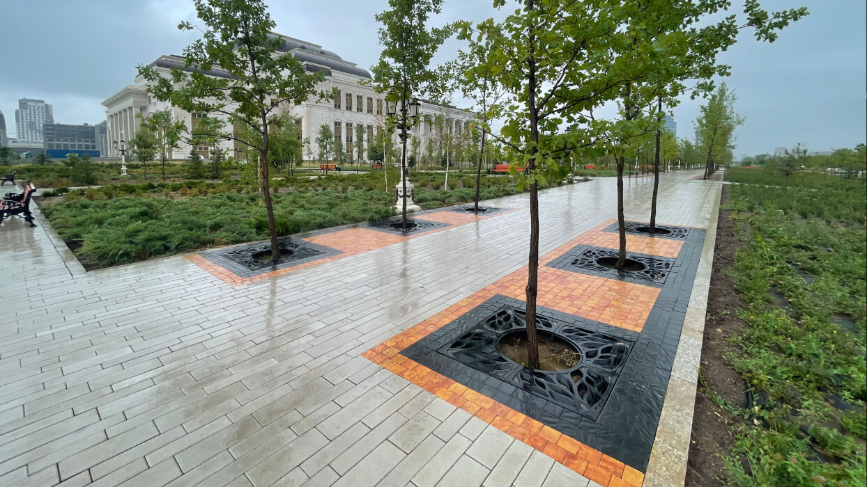 Приствольная решетка для дерева ZKING CRUST 1.2х1.2м Черная в Норильске фото