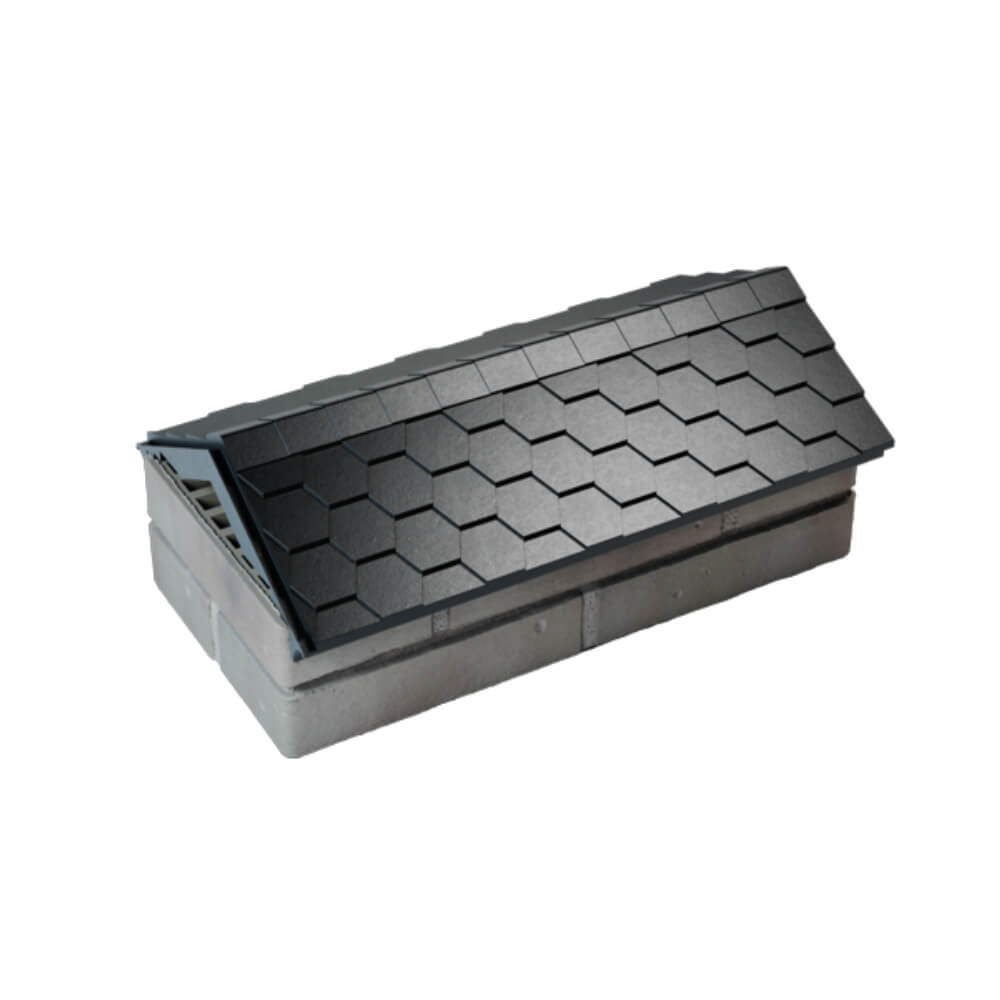 Парапет Zking Эверест Черный с посадкой на 1 кирпич (200/225/255мм) в Норильске фото