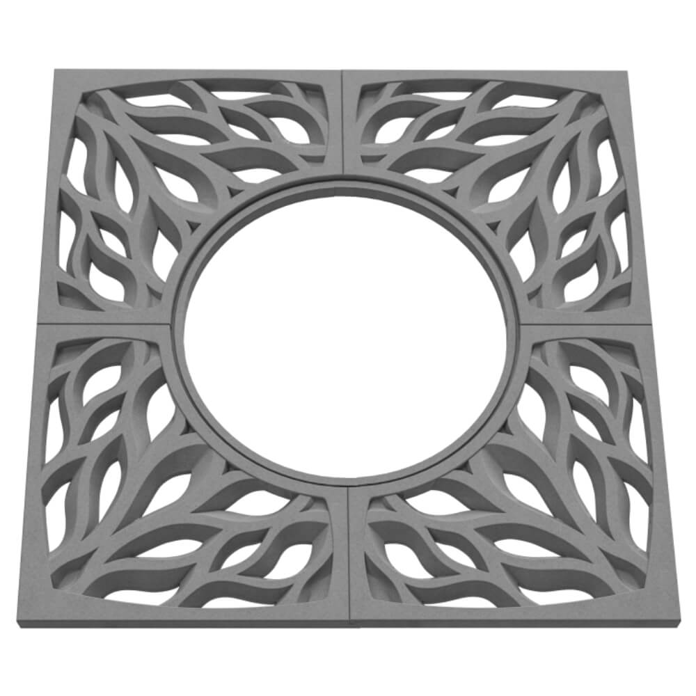 Приствольная решетка для дерева ZKING CRUST 1.2х1.2м Серая в Норильске фото