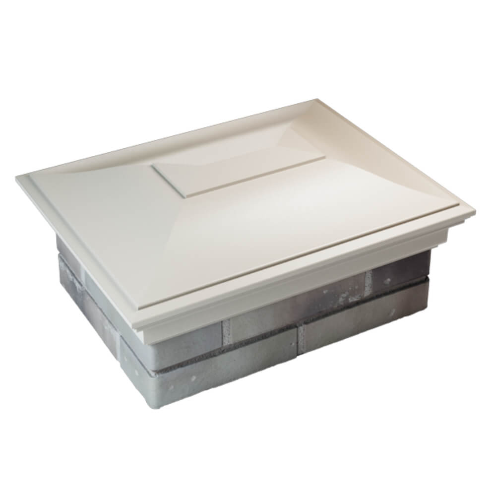 Колпак Zking Монблан Бежевый на столб 2х1.5 кирпича (515х385мм) Норильск фото