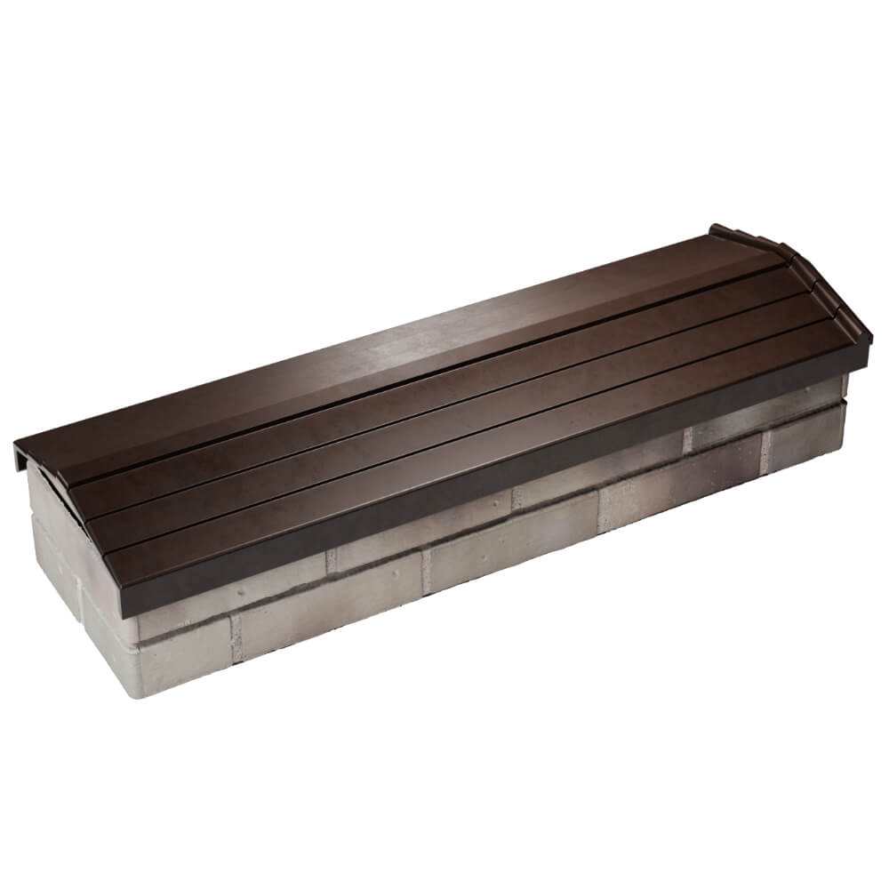 Парапет Zking Бона ХайТек Коричневый посадка на 0.5 кирпича (130мм) в Норильске фото