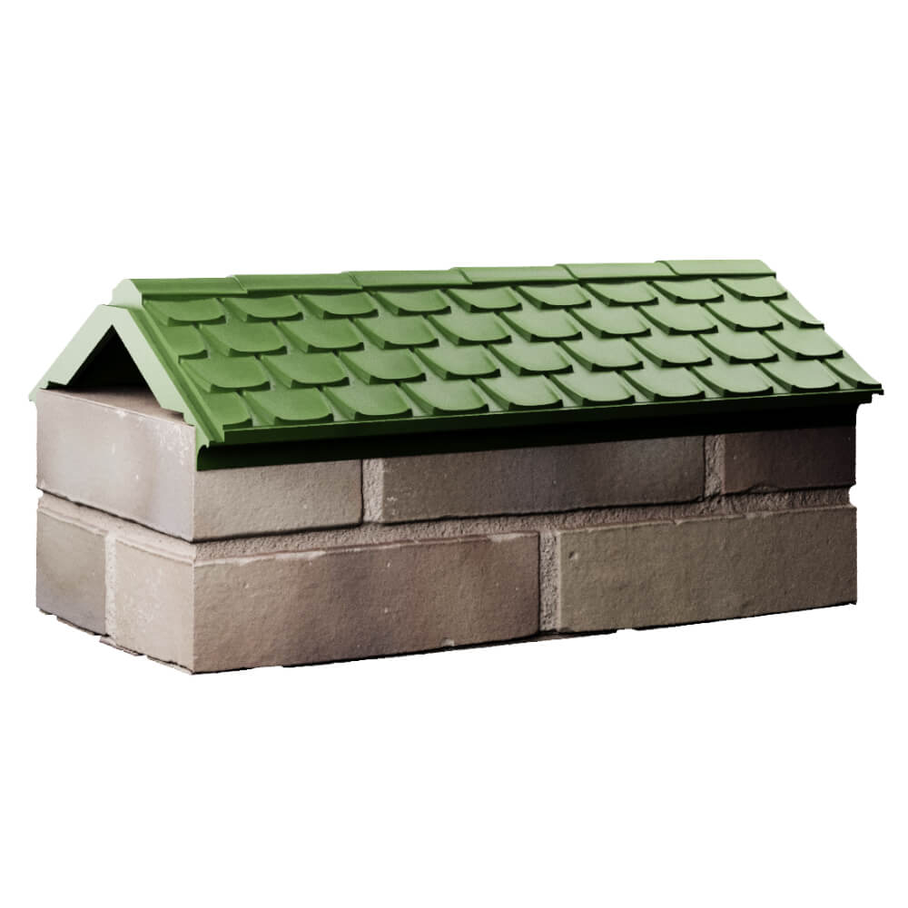 Парапет Zking Эльбрус Зеленый с посадкой на 1 кирпич (255мм) Норильск фото