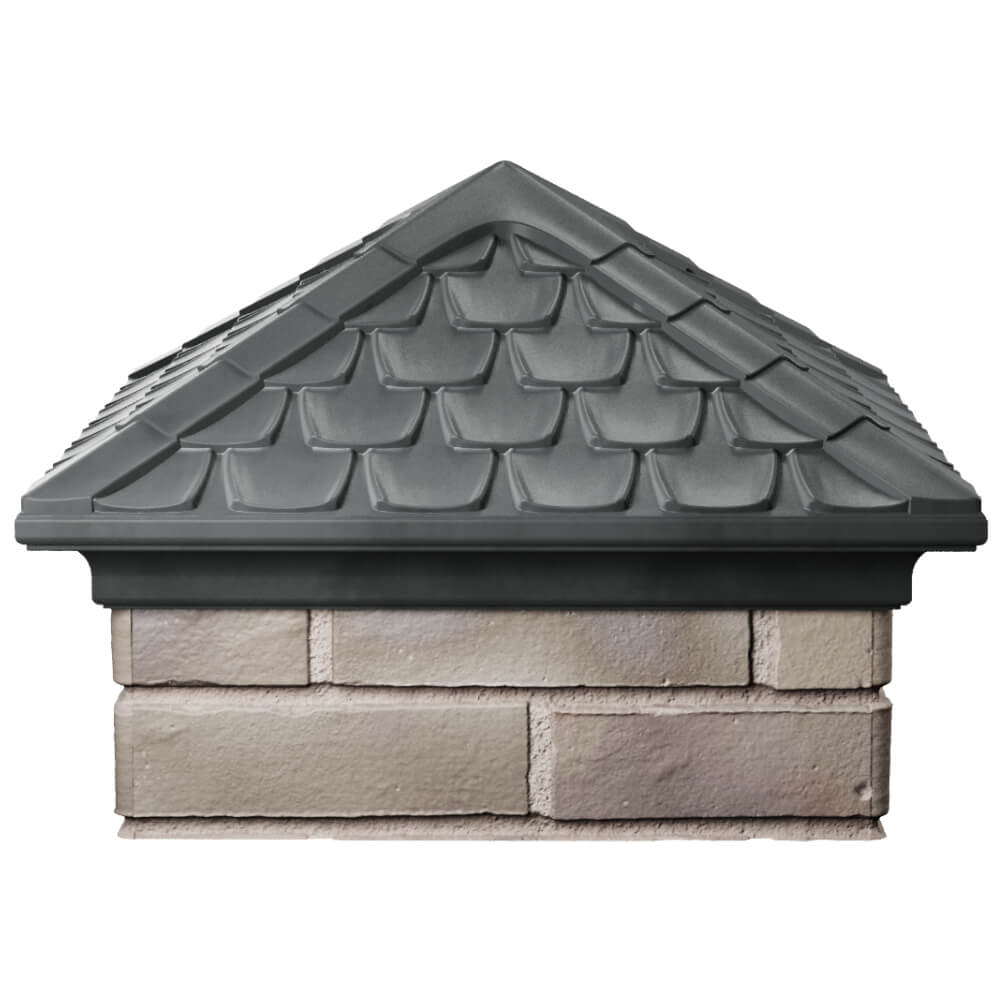 Колпак Zking Эльбрус Серый на столб 1.5х1.5 кирпича (385х385мм) Норильск фото