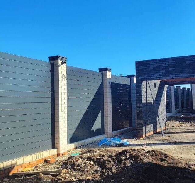 Колпак Zking Бона ХайТек Серый на столб 1.5х1.5 кирпича (385х385мм) в Норильске фото