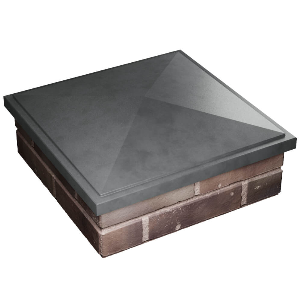 Колпак Zking БонаМоно Серый на столб 2х2 кирпича (515х515, 530х530мм) в Норильске фото