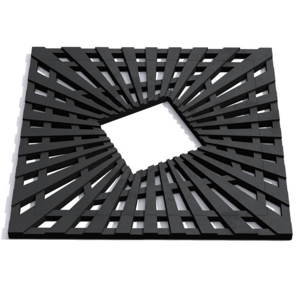 Приствольная решетка для дерева ZKING ATMOSPHERE 1.2х1.2м Черная Норильск фото