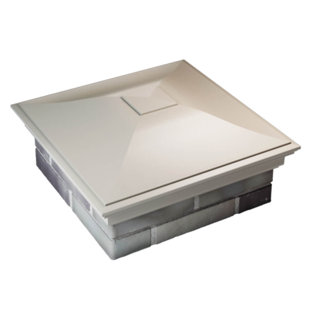 Колпак Zking Монблан Бежевый на столб 2х2 кирпича (515х515мм) Норильск фото