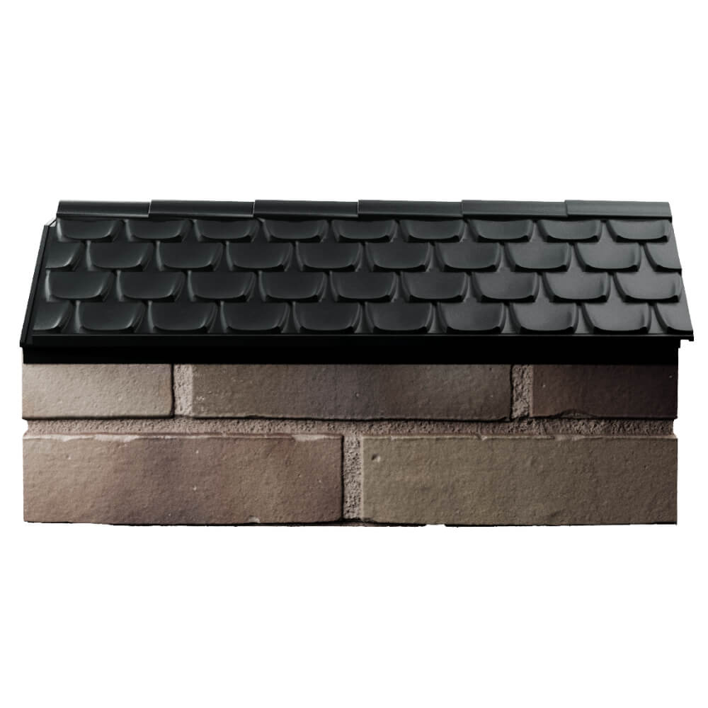 Парапет Zking Эльбрус Черный с посадкой на 1 кирпич (255мм) в Норильске фото