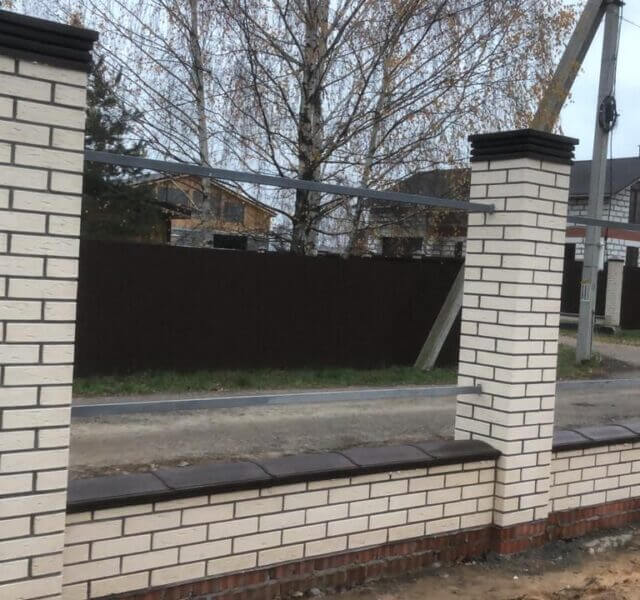 Колпак Zking Бона ХайТек Коричневый на столб 1.5х1.5 кирпича (385х385мм) в Норильске фото